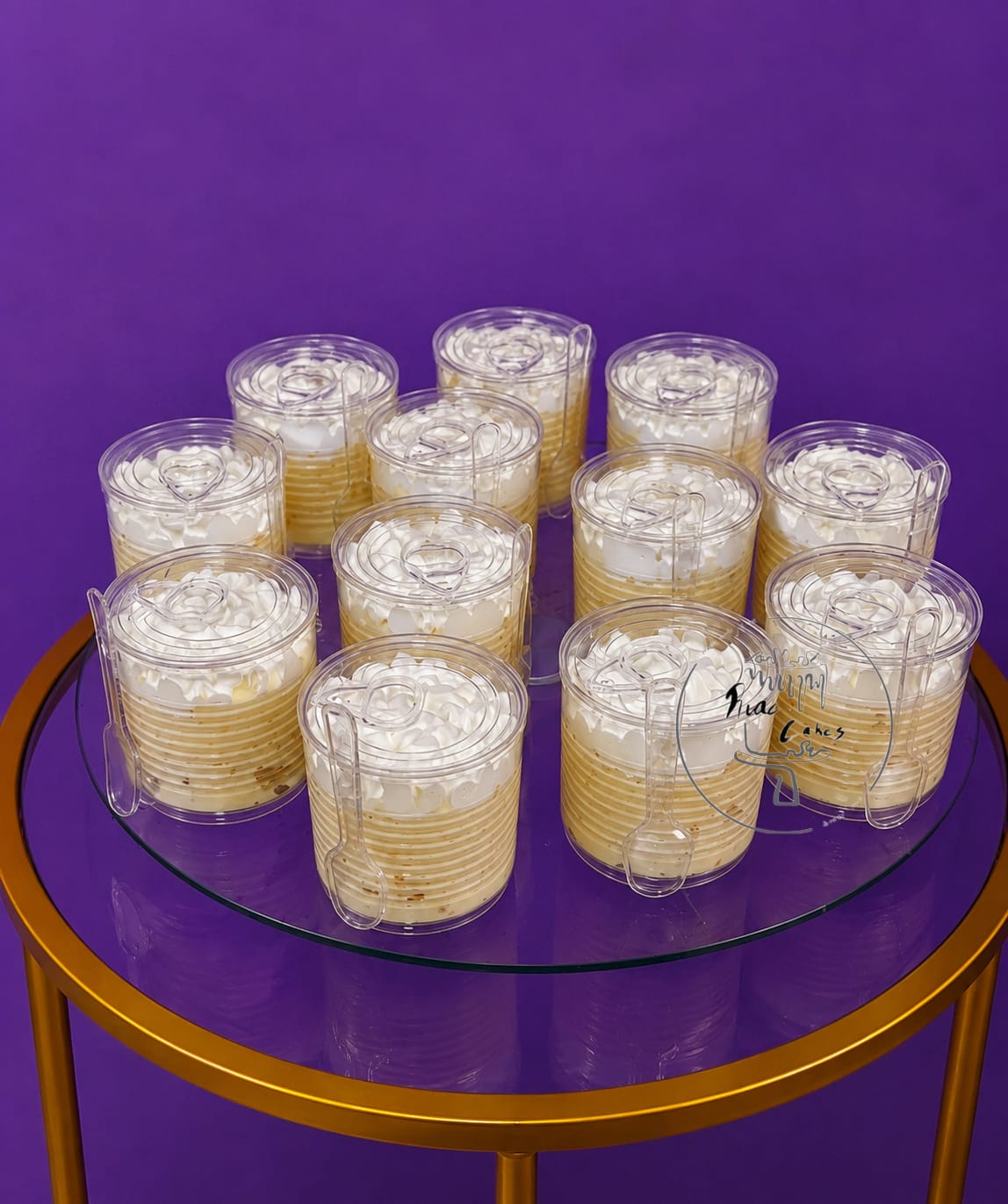 Vasitos individuales de crema